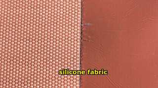 T0.75mm x W1m x L10m Tela de fibra de vidrio recubierta de silicona roja (estilo Rogers)