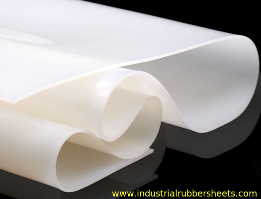 Translucent Color 3 Mm Thick Fabric Reinforced Silicone Rubber Sheet and Silicone Roll for High Temperature Applications