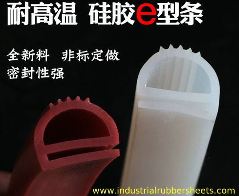 Perfil y extrusión de silicona translúcida roja de grado alimenticio con curado de platino y resistencia a los rayos UV para sellado industrial
