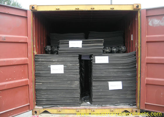 Hoja de goma industrial ácida de la resistencia 2Mpa SBR para los cojines del transporte del puente