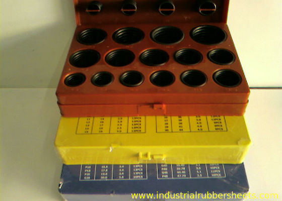 Lavadoras de goma de silicona de tamaño estándar O Kit de anillo con dureza de 70 Shore A y cumplimiento ISO3601, AS568A, DIN3771, JIS B2401