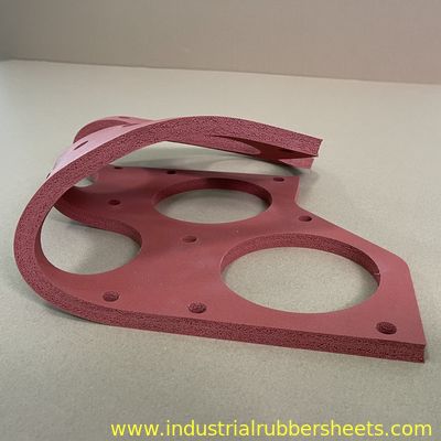 1.5mm Tira de espuma de silicona de celda cerrada Resistente a altas temperaturas Tira de esponja de silicona