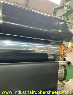 1m-2m de anchura de goma de alta temperatura retardante de la llama reforzada con 1PLY de fibra de vidrio o tela de aramida