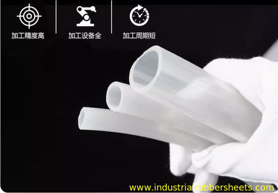 50 Shore A Hardness Silicone Tube Extrusion with High Temperature Resistance and Customizable Size