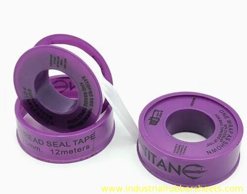 Cintas de juntas de PTFE de sellado de color blanco con resistencia a la tracción de 8Mpa adecuadas para aplicaciones de sellado mecánico