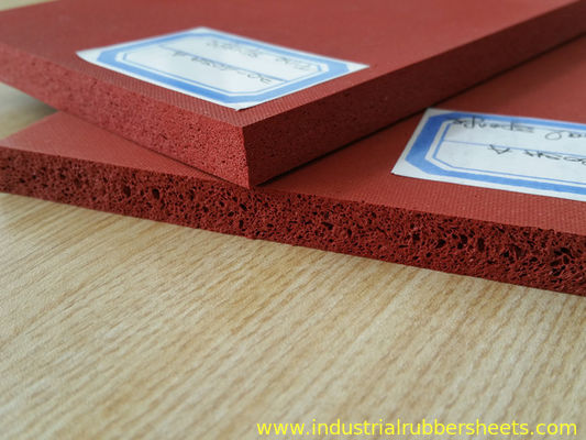 Close Cell Silicone Sponge Rubber Sheet with 3M Adhesive Backing for High Temperature Resistance